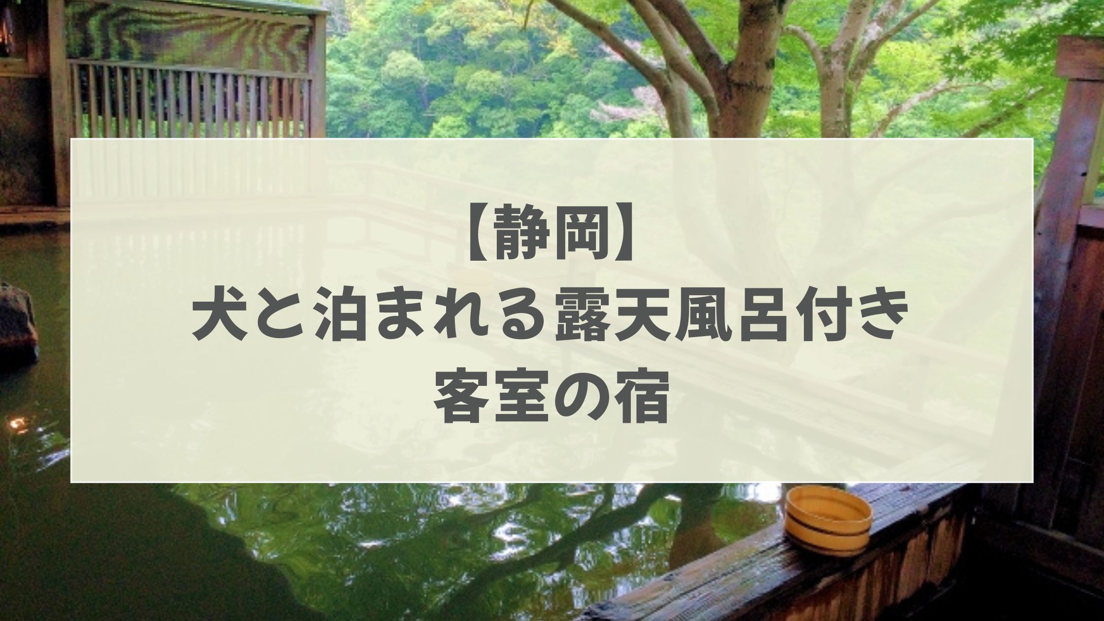 静岡 犬と泊まれる宿 露天風呂付き客室